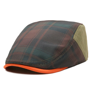 The Campfire Boston Scally Cap - Forest Green &amp;amp; Bonfire Plaid - alternate image 4
