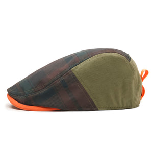 The Campfire Boston Scally Cap - Forest Green &amp;amp; Bonfire Plaid - alternate image 8