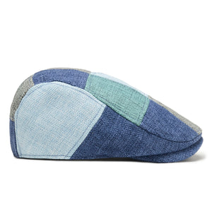The Saltbox Boston Scally Cap - Blue Patchwork - alternate image 9