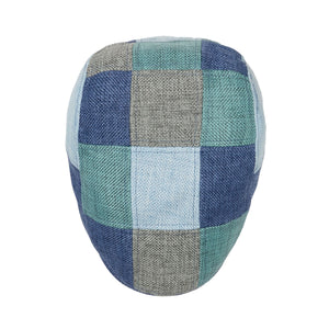 The Saltbox Boston Scally Cap - Blue Patchwork - alternate image 7