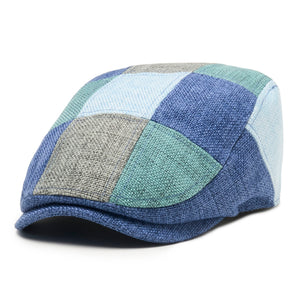 The Saltbox Boston Scally Cap - Blue Patchwork - alternate image 4