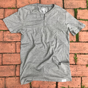 Boston Scally The Short Sleeve Henley - Vintage Grey - featured image