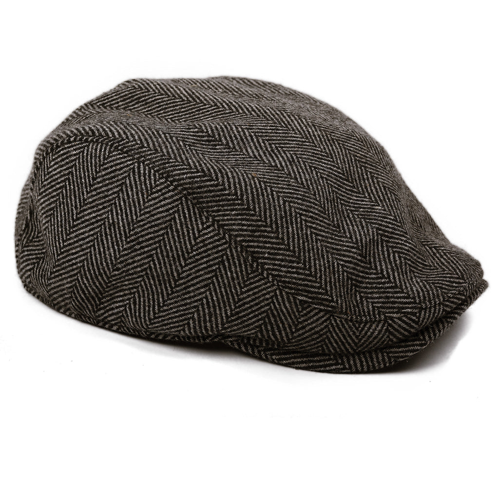 The Original Boston Scally Cap Grey Herringbone Wool | S 55cm