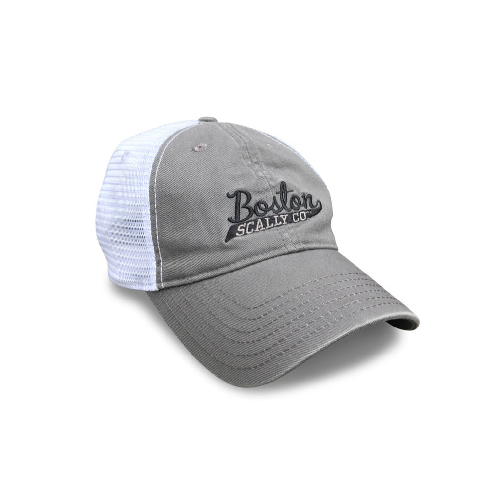 Boston Scally The Trucker Baseball Cap - Grey