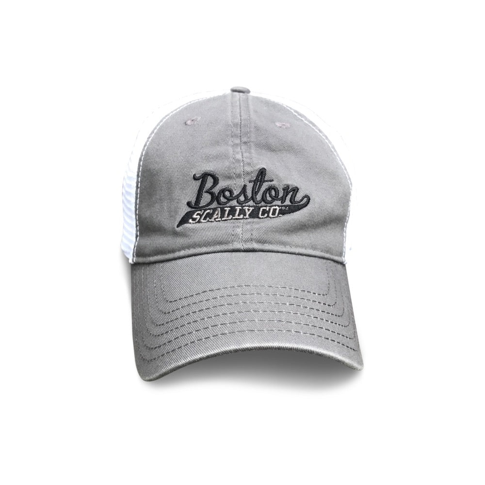 Boston Scally The Trucker Baseball Cap - Grey