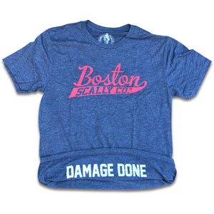 Boston Scally The Damage Done T-Shirt - Game Day Blue - featured image