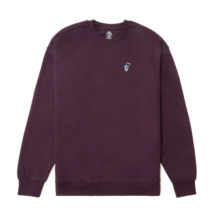 Boston Scally The Grim Reaper Head Crewneck - Dark Maroon - featured image