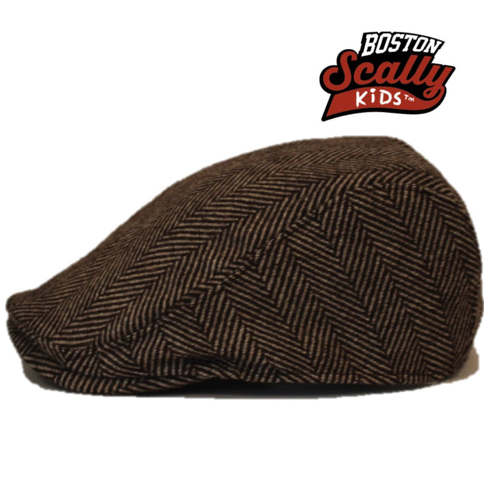 Kids The Original Boston Scally Cap - Brown - featured image