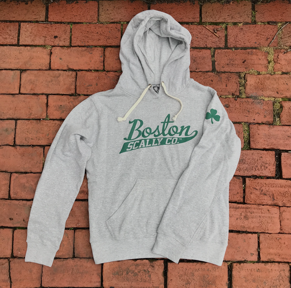 Boston Scally The Shamrock Hoodie Grey