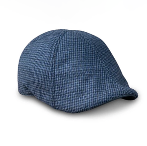 The Homage Boston Scally Cap - Black &amp;amp; Navy Houndstooth - featured image