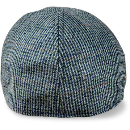 The Homage Boston Scally Cap (Flat Cap) - Clover & Navy Houndstooth