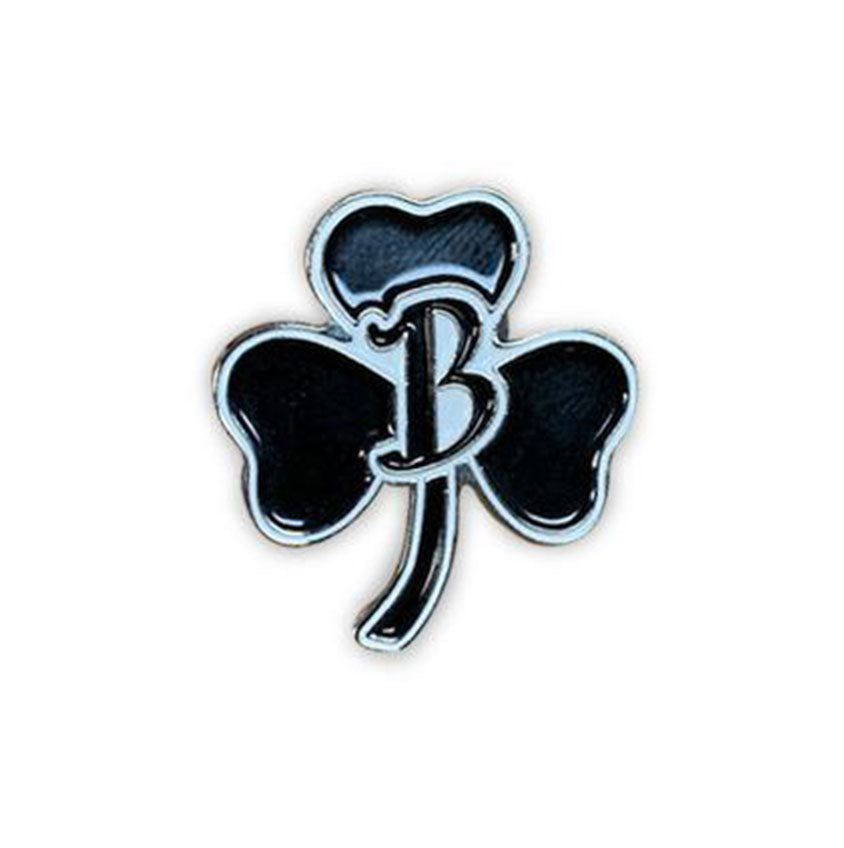 Shamrock Sticker Boston Boston Scally The Shamrock Cap Pin - Black