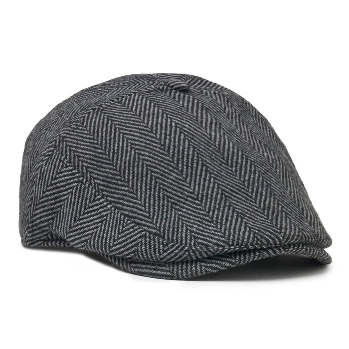 The Original 5-Panel Boston Scally Cap - Grey Herringbone - featured image