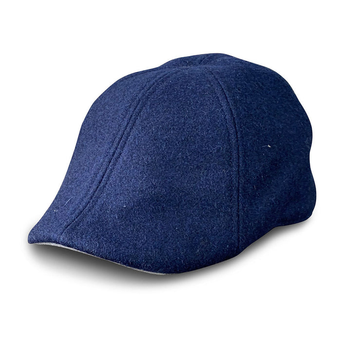 The Kenmore Boston Scally Cap - Navy Blue &amp; Grey Brim - alternate image