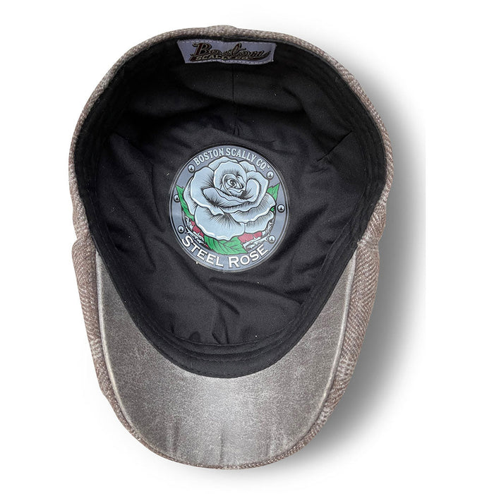 The Steel Rose Peaky Boston Scally Cap - Grey Plaid - alternate image