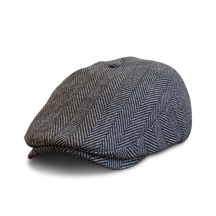 The Original 5-Panel Boston Scally Cap - Grey Herringbone - alternate image