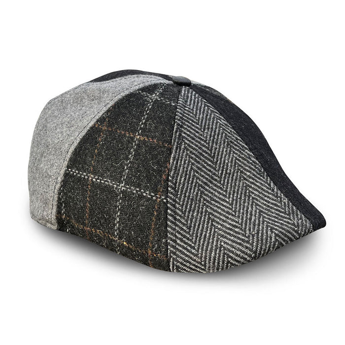 The Bootstrap Boston Scally Cap - Black &amp; Grey Plaid - featured image