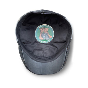 The Bootstrap Boston Scally Cap - Black & Grey Plaid