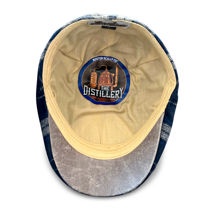 The Distillery Boston Scally Cap - Blue Mash Plaid - alternate image
