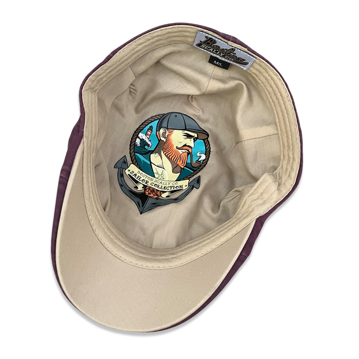 The Sailor Boston Scally Cap - Plum - alternate image