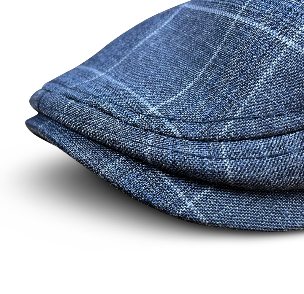 The Birdie Boston Scally Cap (Flat Cap) - Slate Plaid | Scally Caps