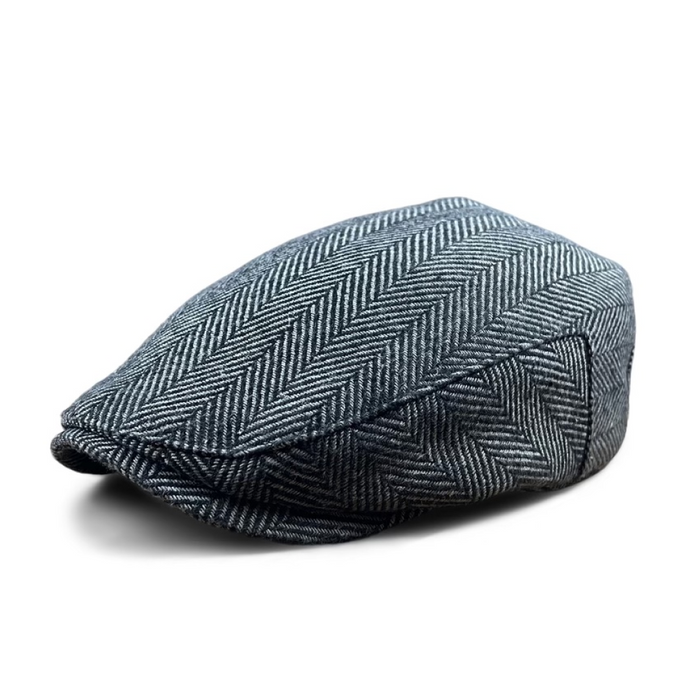The Flap Cap Boston Scally Cap - Grey Herringbone - alternate image