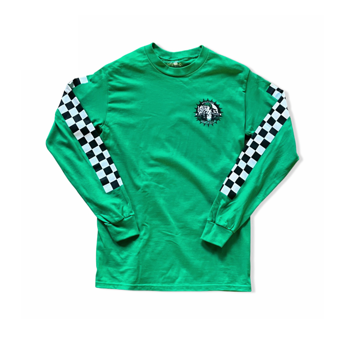 Boston Scally The Punk Long Sleeve Tee - Kelly Green - featured image