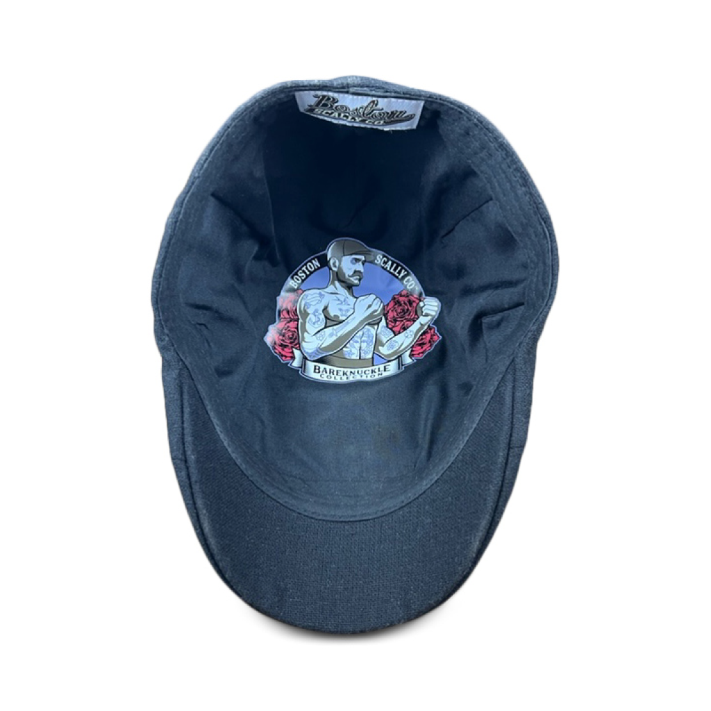 The Bareknuckle Boston Scally Cap (Flat Cap) - Black | Scally Caps