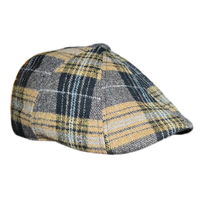 The Bruin Peaky Boston Scally Cap - Gold and Black Plaid - featured image