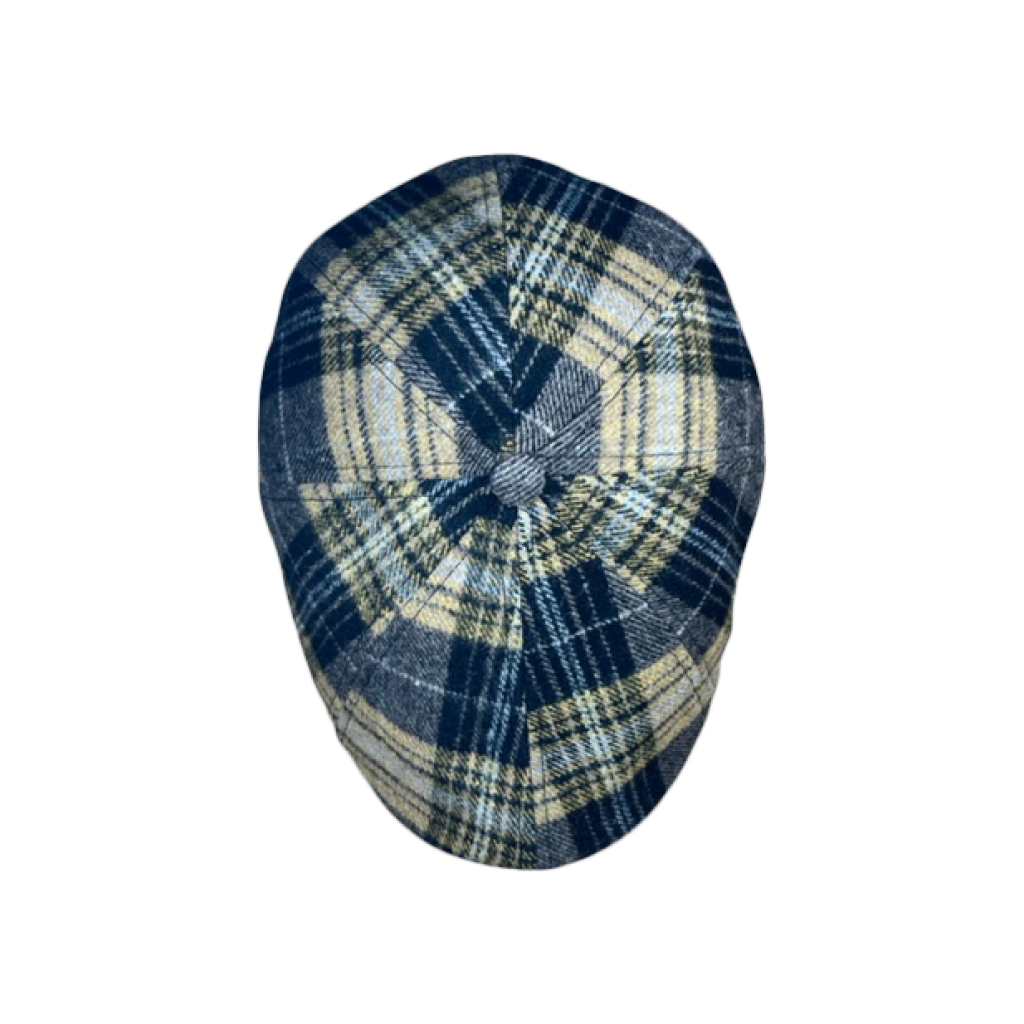 The Bruin Peaky Boston Scally Cap - Gold and Black Plaid - alternate image 3