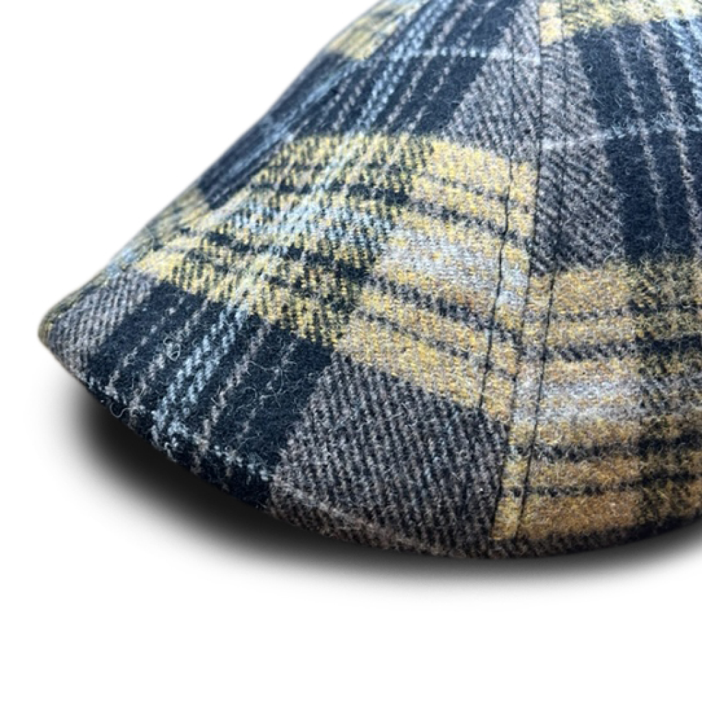 The Bruin Peaky Boston Scally Cap - Gold and Black Plaid - alternate image 4