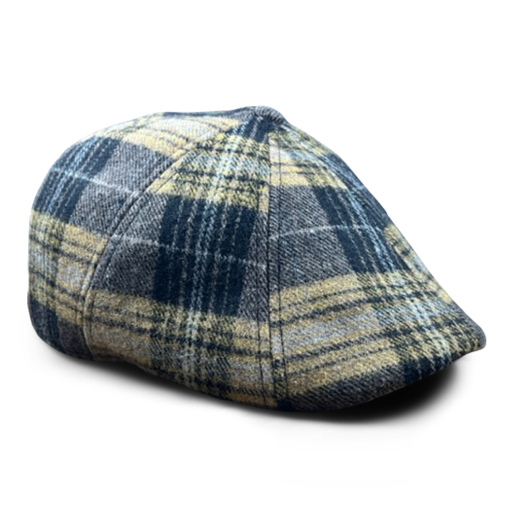The Bruin Peaky Boston Scally Cap - Gold and Black Plaid - alternate image 5