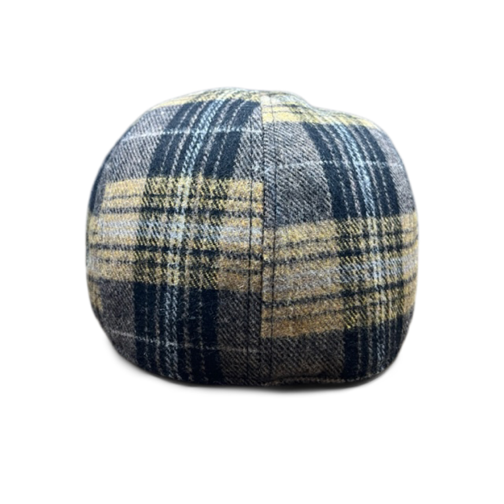 The Bruin Peaky Boston Scally Cap - Gold and Black Plaid - alternate image 7