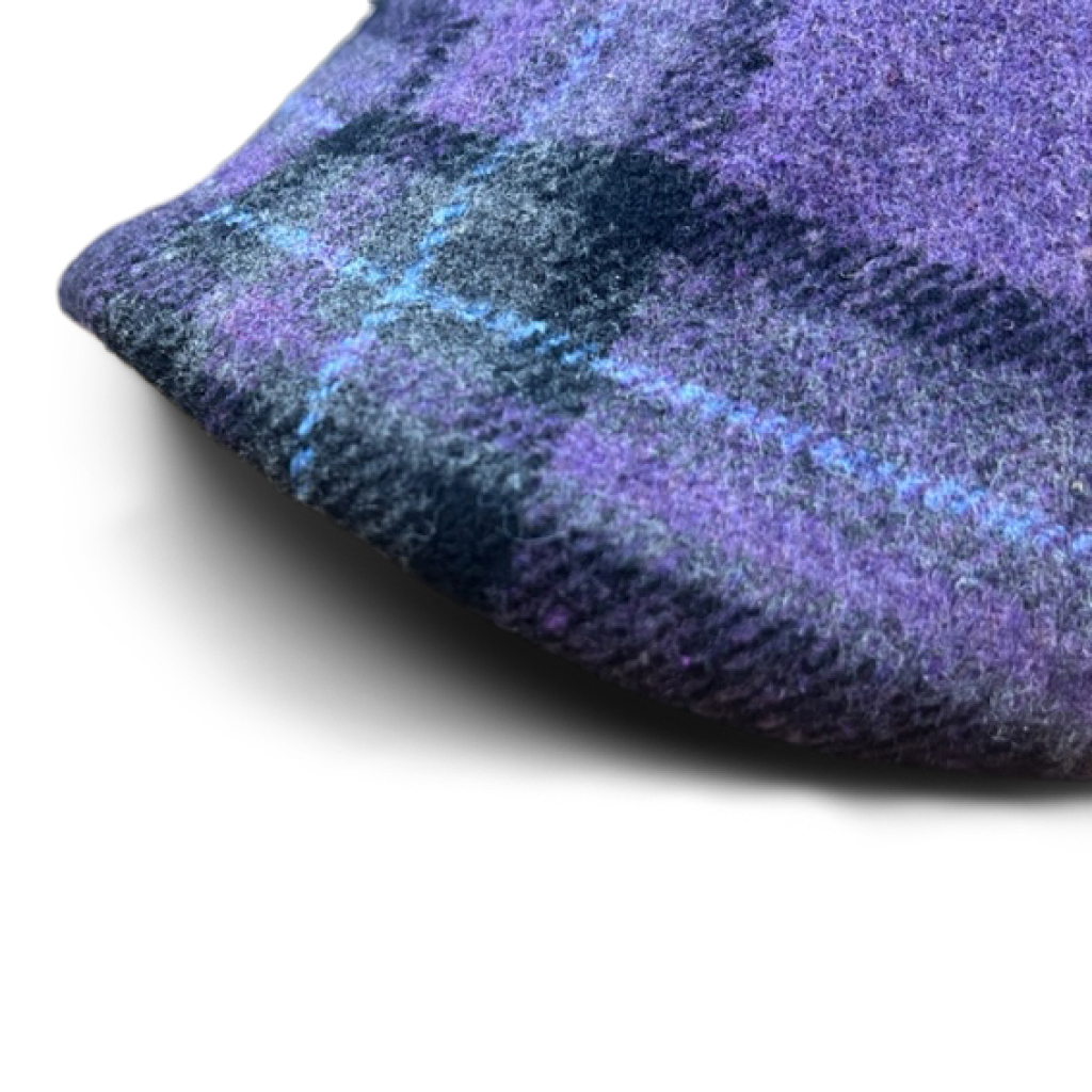 The Violet Rose Plaid Peaky Boston Scally Cap (Flat Cap) - Purple Plaid