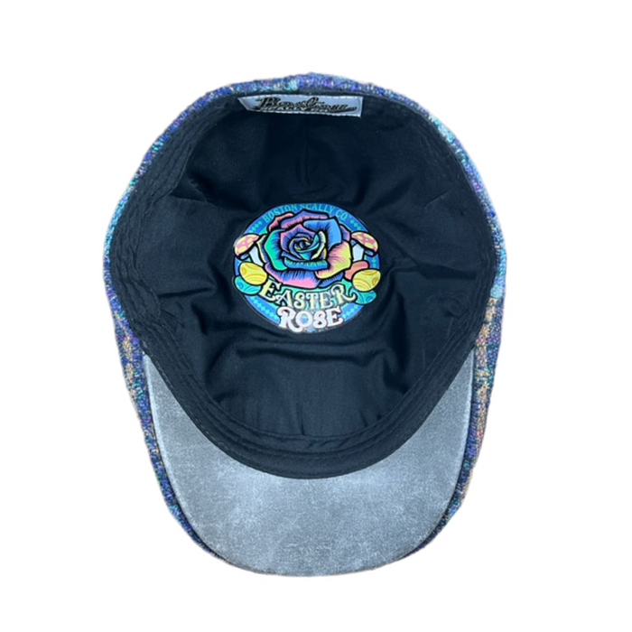 The Easter Rose Peaky Boston Scally Cap - Blue Plaid - alternate image