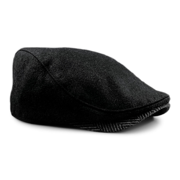The Sidestreet Boston Scally Cap - Black - featured image