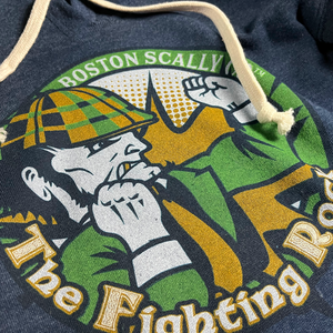 Boston Scally The Fighting Rock Hoodie - Navy - alternate image 2