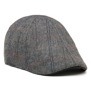 The Bourbon Boston Scally Cap - Steel Oak Plaid - featured image