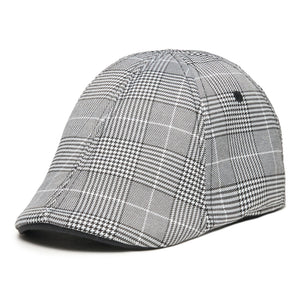 The Plaid Trainer Boston Scally Cap - Light Grey &amp;amp; Black - alternate image 3