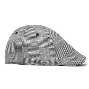 The Plaid Trainer Boston Scally Cap - Light Grey &amp;amp; Black - alternate image 8
