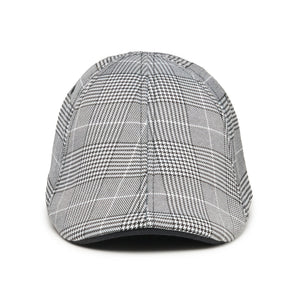 The Plaid Trainer Boston Scally Cap - Light Grey &amp;amp; Black - alternate image 4