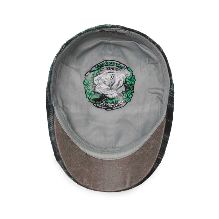 The Blarney Rose Boston Scally Cap - Blarney and Moss Plaid - alternate image