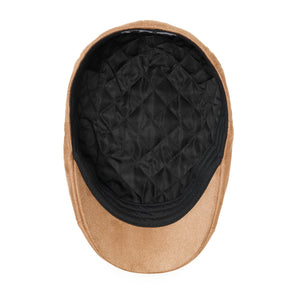 The Suede Peaky Boston Scally Cap - Tan - alternate image 3