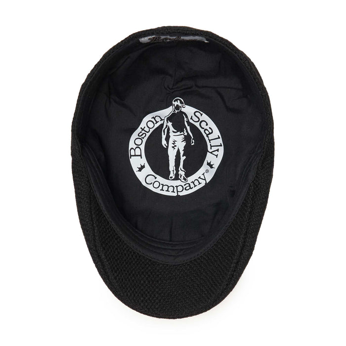 The Woven Peaky Boston Scally Cap - Black - alternate image