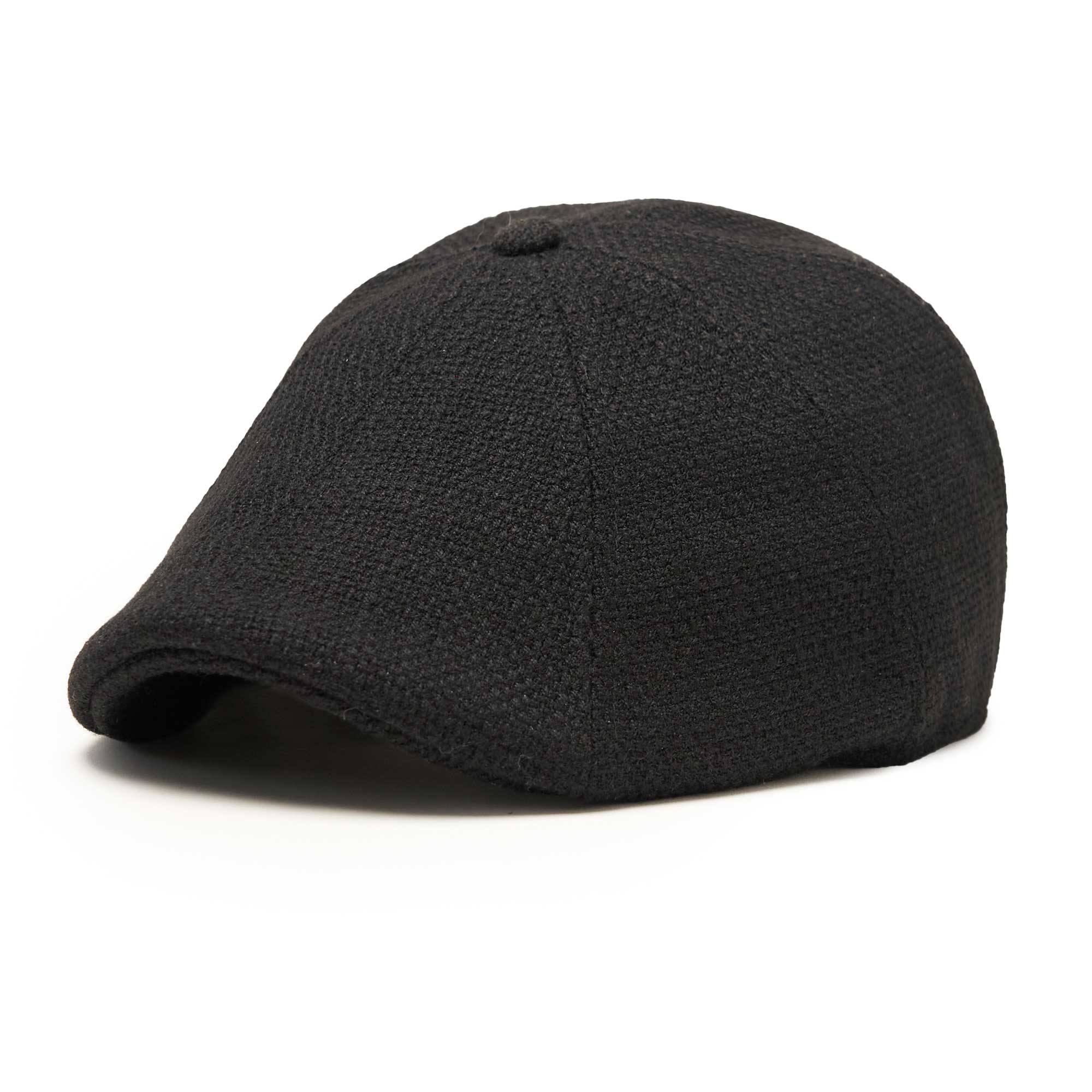 The Woven Peaky Boston Scally Cap - Black