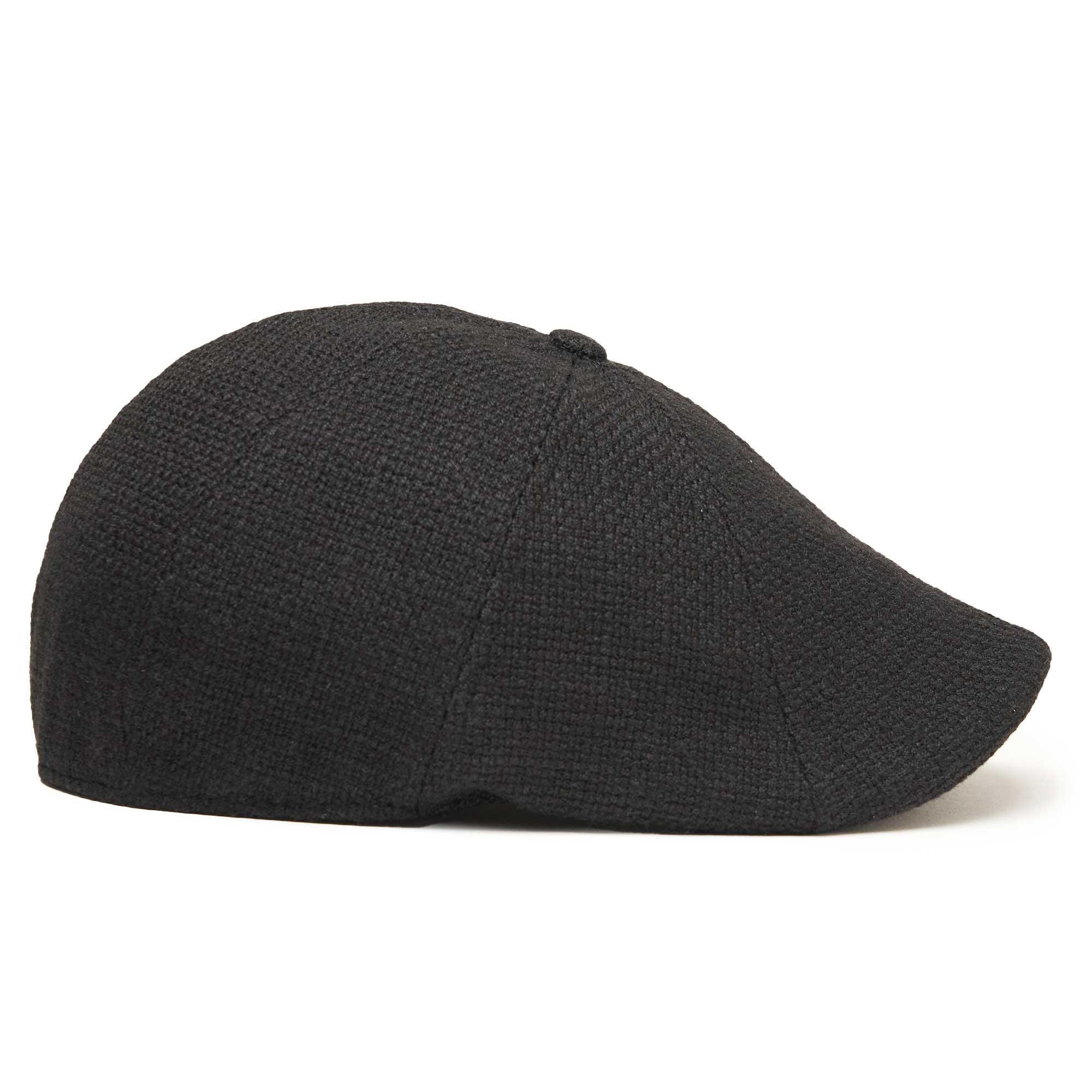 The Woven Peaky Boston Scally Cap - Black