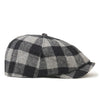 The Buffalo Insulated Baker Boy Boston Scally Cap - Black and Grey Plaid - alternate image 8