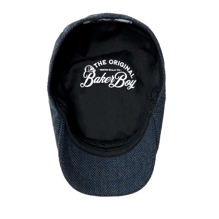 The Baker Boy Boston Scally Cap - Patriot Blue Herringbone - alternate image