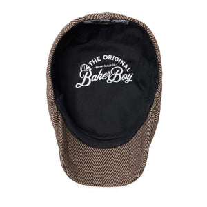 The Baker Boy Boston Scally Cap - Brown Herringbone - alternate image 2