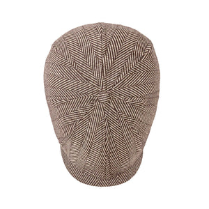 The Baker Boy Boston Scally Cap - Brown Herringbone - alternate image 6